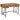 3 Drawer Writing Desk With Handles - Brown