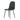 Modern Medieval Style Cushioned Side Chairs Set With Black Metal Legs For Kitchens