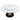 Round Dining Table With 360° Smooth Lazy Susan Stain / Heat - Gold / Black / White