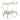 Cirro - Antique Mirror Wire Brass Serving Cart - Antique Brass / White