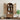 Tall Kitchen Pantry Cabinet With Hollow Carved Doors 2 Drawers And Adjustable Shelves Storage Display Cabinet For Kitchen Dining Room Or Living Room - Walnut