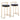 Fuji - Round Contemporary Fixed Height Counter Stool (Set of 2)