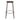 Clara - Industrial Square Barstool (Set of 2) - Espresso