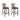 Slat Back Bar Stools (Set of 2) - Brown