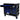 12 Layer Drawer Multi Purpose Tool Cart With Wheels And Iron Top - Black / Blue