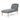 Fabric Chaise Lounge With Rubberwood Frame - Slate