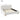 Queen Size Contemporary Low Profile Upholstered Bed With Teddy Fleece Boucle Fabric And Solid Round Legs - White
