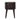 Rounded Wooden Bedside Table - Walnut