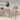 Carmel - Upholstered Barstool With Cracked Ice Pattern - Light Gray