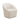 Anson - Swivel Chair With Soft Rounded Back - Off White