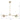 Jewel - 4 Lights Modern Farmhouse Chandelier Ceiling Hanging Light Fixture - Clear / Gold