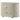 Santiago - Oval 2 Drawer Upholstered Nightstand - Ivory