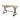 Danton - Aluminum Top Grain Leather Rectangular Writing Desk - Gold