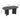 Dining Table With Curved Legs - Black