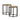 2 Piece Nesting Table With Hexagon Base - Brown