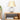 Serenity - Round Ribbed Lamp Base Clear Table Lamp Large Linen Shade - Clear / Gold / Natural