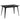 5 Piece Dining Set With 1 Table And 4 Upholstered Chairs - Black / Light Gray