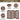 Freestanding Foldable Pet Gate For Dogs - Brown
