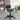 Low-Back Adjustable Office Chair with PU Leather - Black