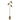Harmony - Floor Lamp With Rotary Switch Triple Spots Block Base - Gold
