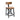 Industrial Counter Stool With Back Removable Solid Acacia - Amber