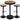 Dakota - 3 Piece Industrial Farmhouse Dining Set - Black