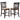 Lattice Back Counter Height Stools (Set of 2)