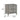 Modern 2 Drawer Nightstand In Gray Finish With Silver Metal Handles, Contemporary Bedside Table With Smooth Glide Drawers