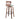 Folia - Mid Century Modern Fixed Height Barstool With Swivel With Round Footrest (Set of 2)