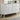 1 Piece Dresser With Angled Legs, Wave Texture And Round Knobs - White