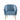 Benny - Velvet Accent Chair - Blue / Gold