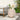 Outdoor / Indoor Lightweight Concrete Side Table, Hexagonal Round Travertine Accent Table - Beige