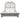 3 Piece Bedroom Set With Elegant Bed, 2 Nightstands
