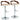 Grotto - Mid Century Modern Adjustable Height Barstool, Swivel With Straight T Footrest (Set of 2)