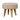 Petite Footstool - Cream / Brown