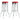 Bar Height Stool Vintage Style (Set of 2)