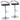 Grotto - Contemporary Adjustable Height Barstool With Swivel With Straight T Footrest (Set of 2)