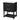 Wave Design Bathroom Vanity With Sink, 2 Drawers And Open Shelf