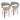 Curvini - Mid Century Modern Counter Stool (Set of 2)
