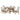 Carlos - 7 Piece Leaf Dining Set Table And Upholstered Chairs - Brown / Beige