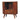 Cortez - T Bar Open Slot Cabinet - Dark Brown