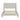 Modern Upholstered Platform Bed With Wave Shaped Headboard