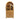 Arched Kitchen Pantry Cabinet With Adjustable Shelves And Barn Door Design