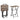 TV Trays For Eating (Set of 4) With Stand, Folding Snack Tray Table Set, Folding TV Dining Tables For Small Space - Rustic Brown