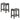 Transitional Style Counter Height Dining Stool With Footrest (Set of 2)