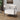 Modern Boucle Fabric Upholstered Accent Chair, Curved Armchair With Metal Frame - White