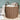 Round Cone Woven Resin Wicker Basket With Handles For Versatile Storage - Walnut Brown