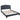Button Tufted Bed With Nailhead Trim