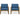 Antoine - Outdoor Acacia Wood Club Chairs With Cushions, (Set of 2)