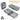 Twin Folding Bed With Memory Foam Mattress, 4 Lockable Wheels - Gray